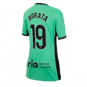 Maillot de foot Atletico Madrid Alvaro Morata #19 Troisième Femmes 2023-24 Manches Courte
